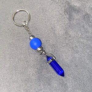 Blue Crystal Keychain